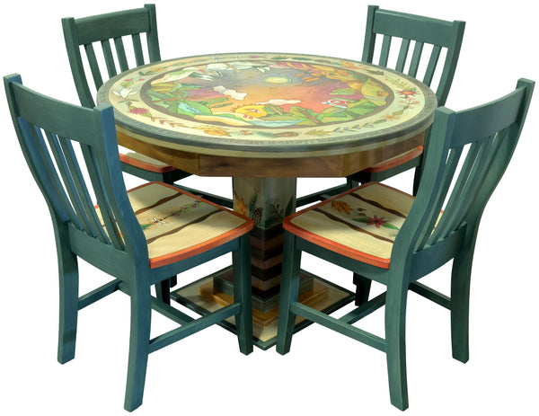 42" Round Dining Table with Seating