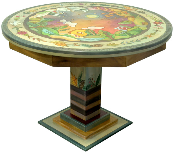 42" Round Dining Table with Seating