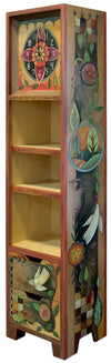 Contemporary Bookcase with Clock