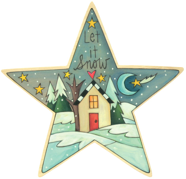 "Snow Day" Star Christmas Tree Topper