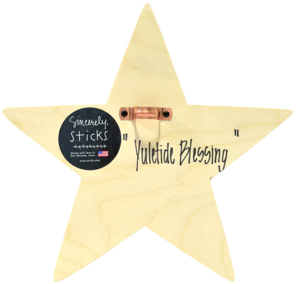 "Yuletide Blessing" Star Christmas Tree Topper
