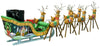 Santa's Reindeer and Sleigh Set