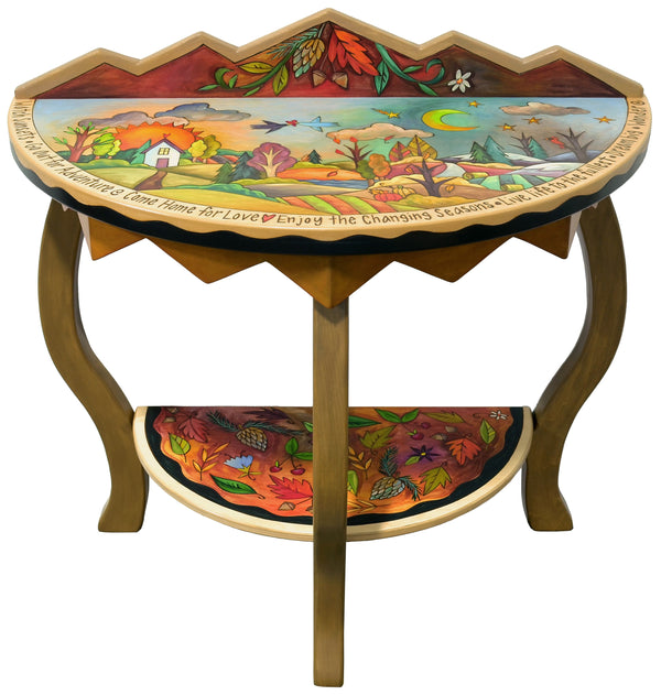 Half Round Table