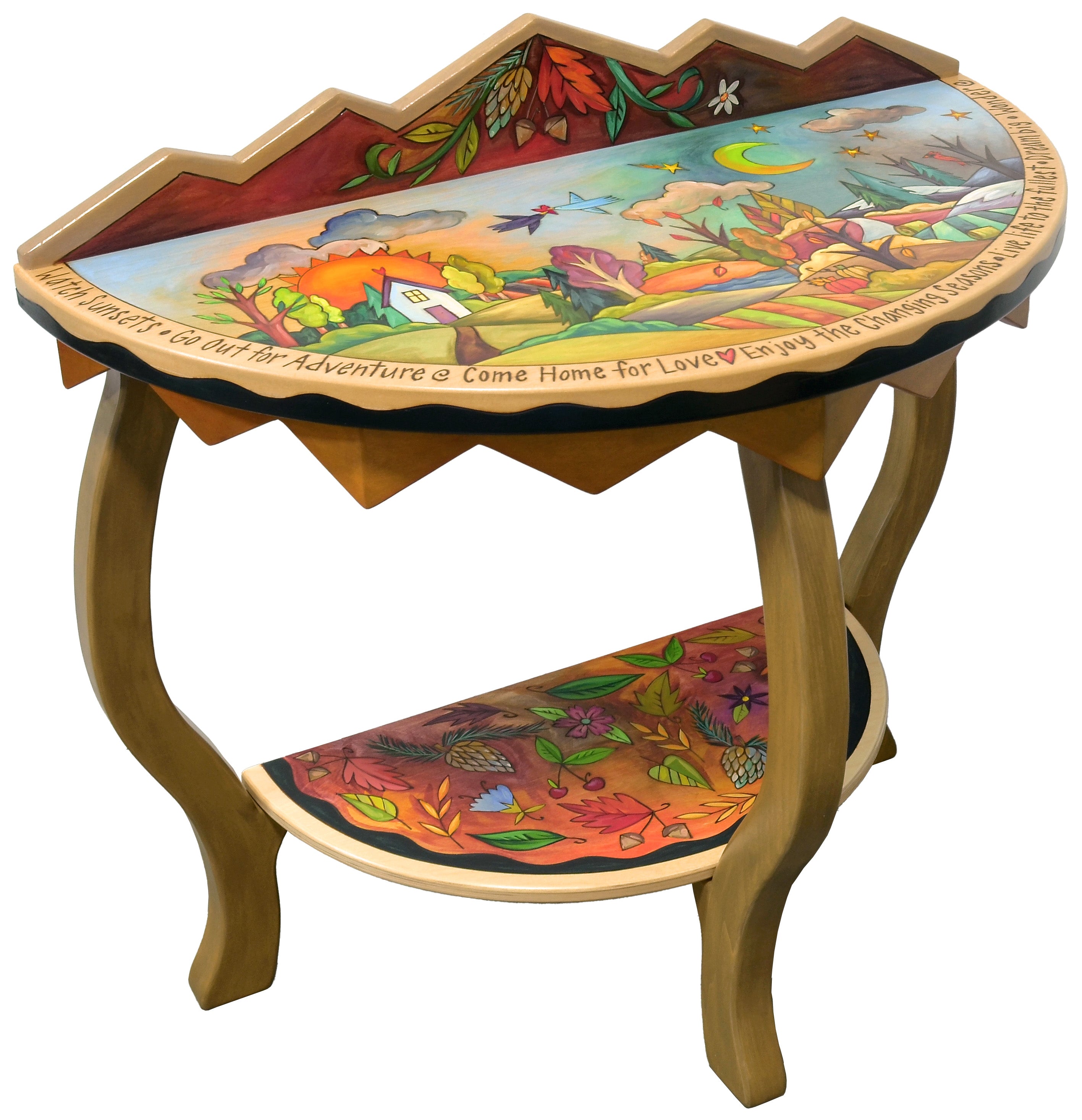 Half Round Table