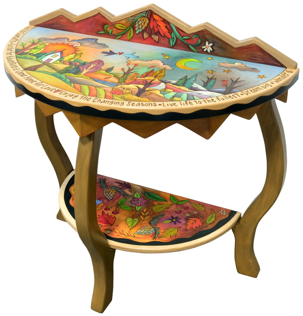Half Round Table