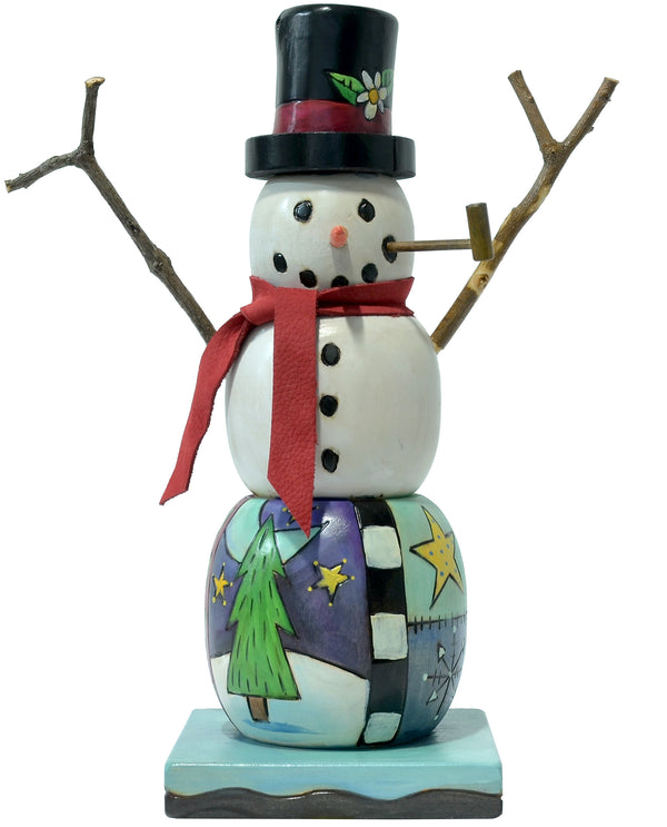 Extra Small Snowman Sculpture