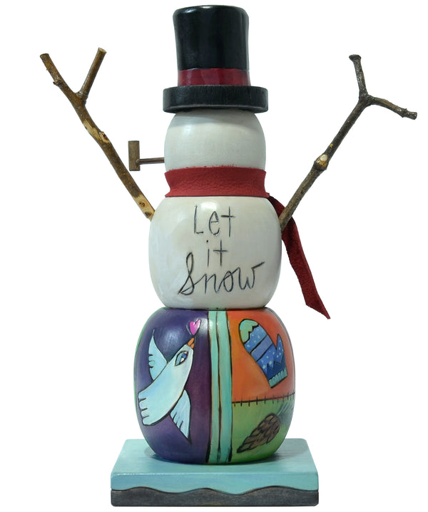Extra Small Snowman Sculpture