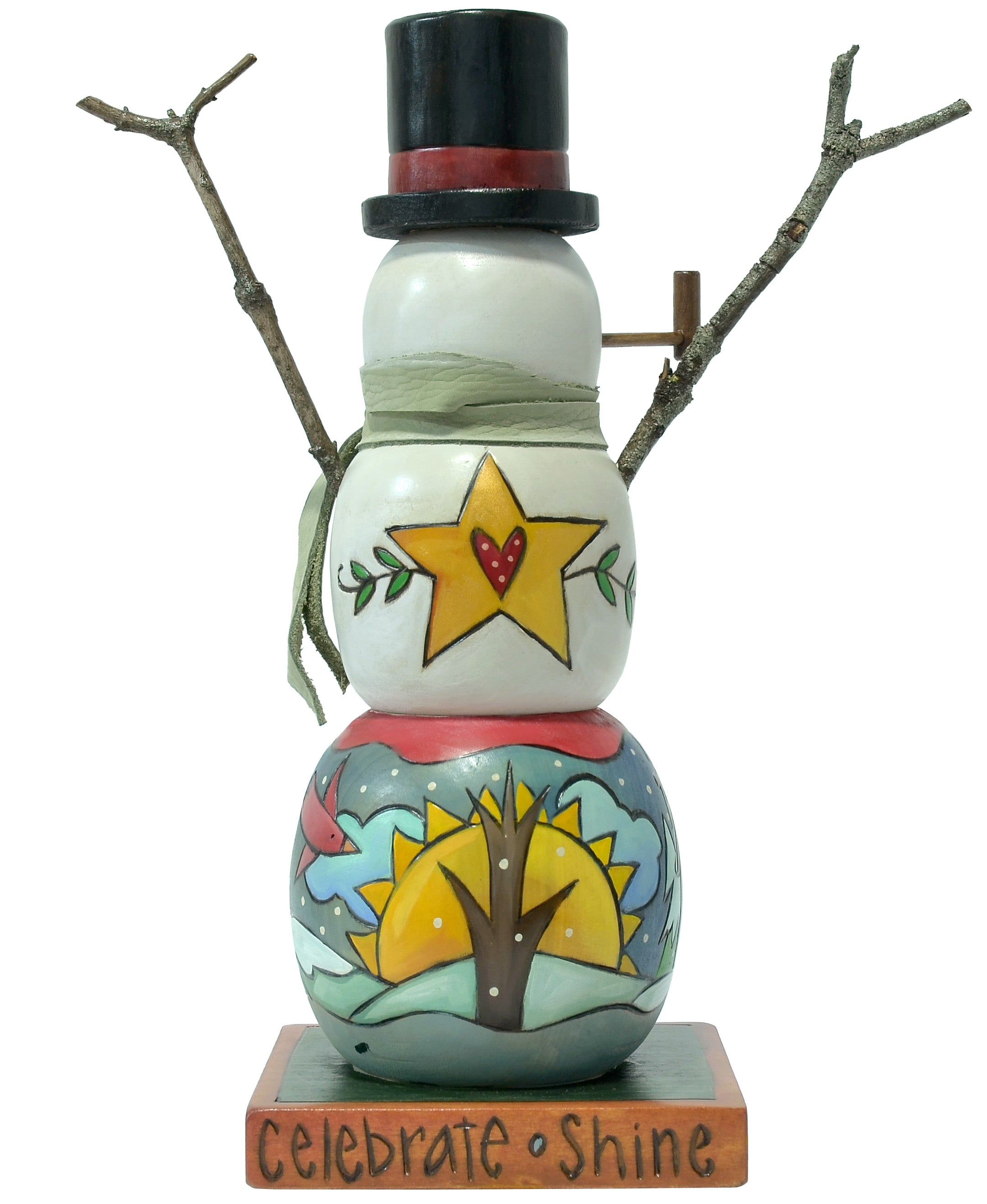 Extra Small Snowman Sculpture