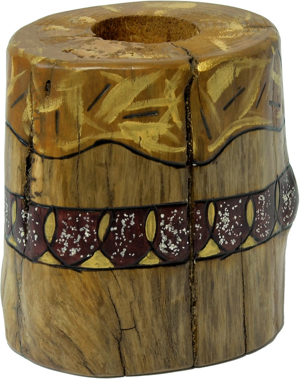 Large Log Candle Holder