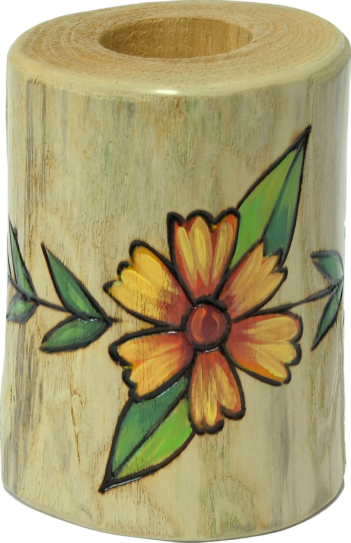 Small Log Candle Holder