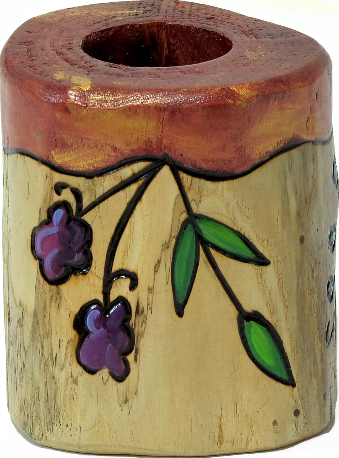 X-Small Log Candle Holder