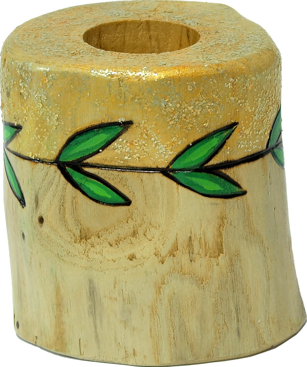 X-Small Log Candle Holder