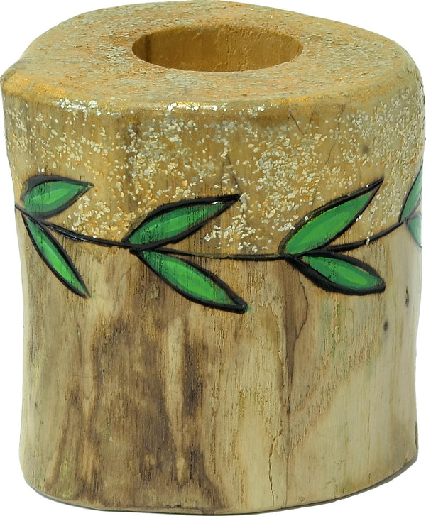 X-Small Log Candle Holder