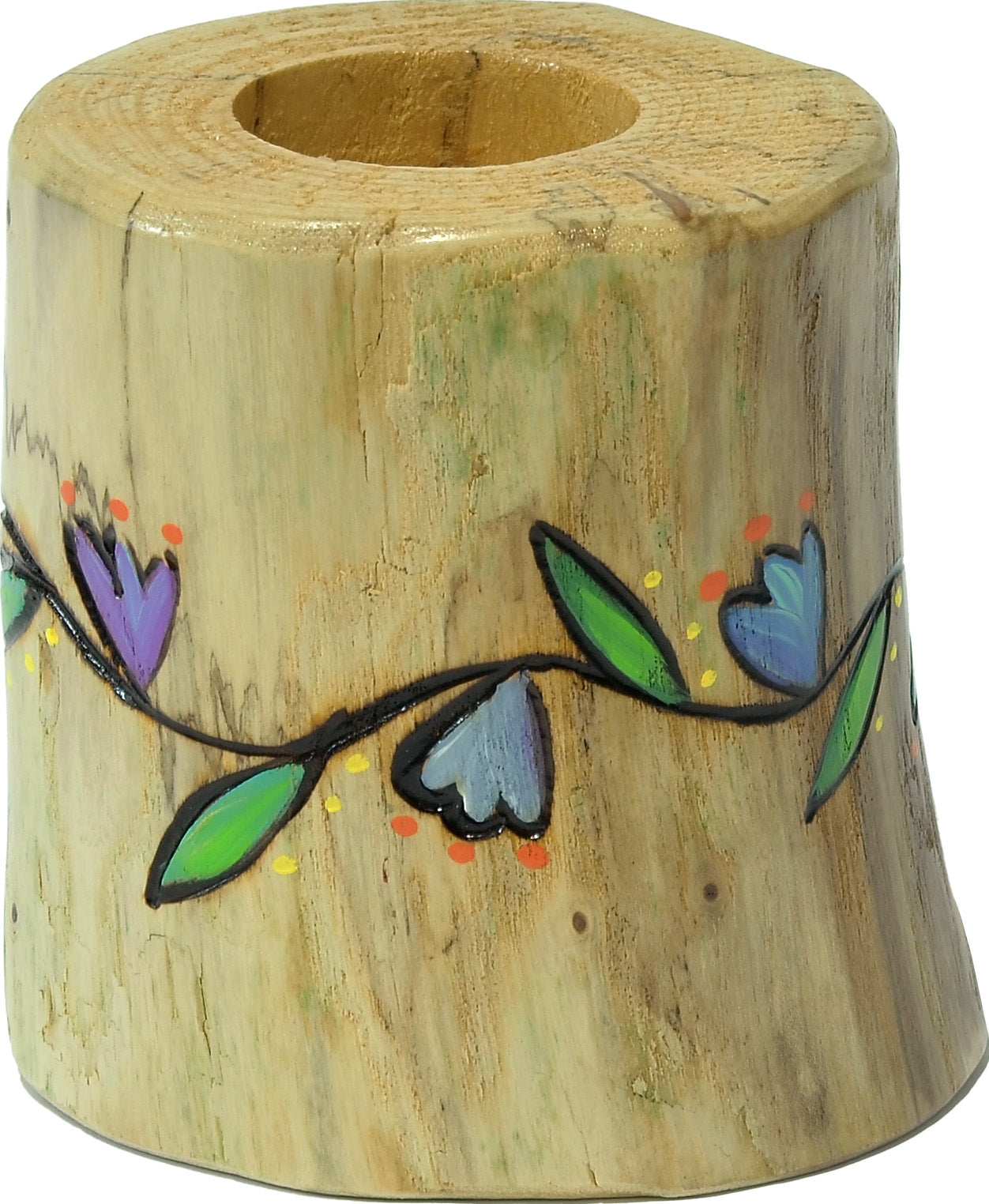 X-Small Log Candle Holder