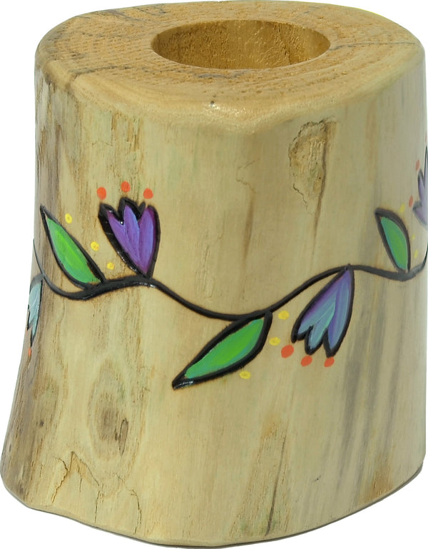 X-Small Log Candle Holder