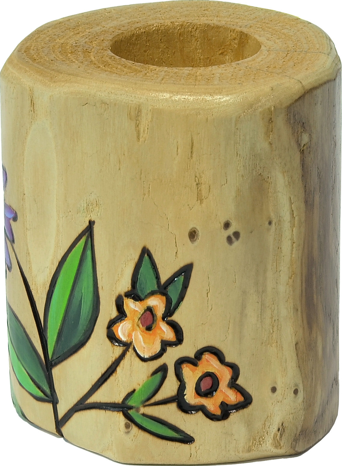 X-Small Log Candle Holder