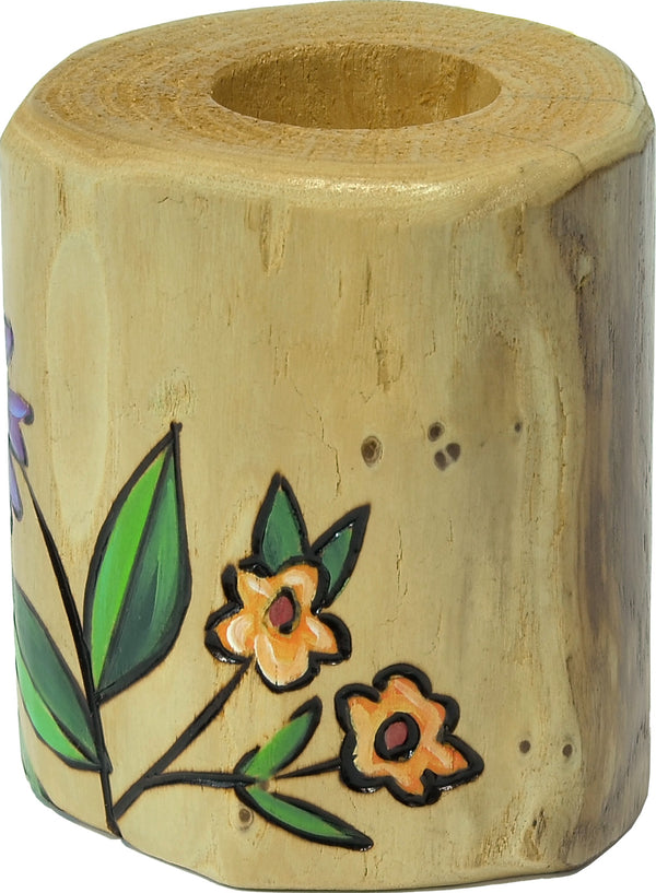 X-Small Log Candle Holder
