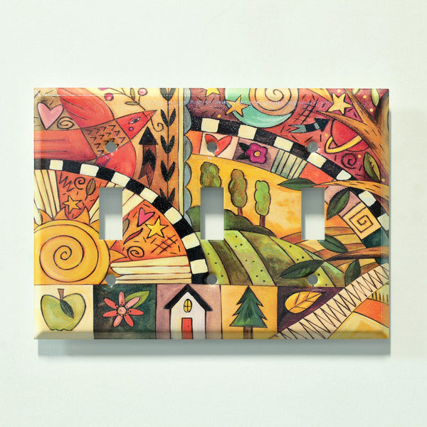 "Blissful Feeling" Light Switch Plate | Toggle