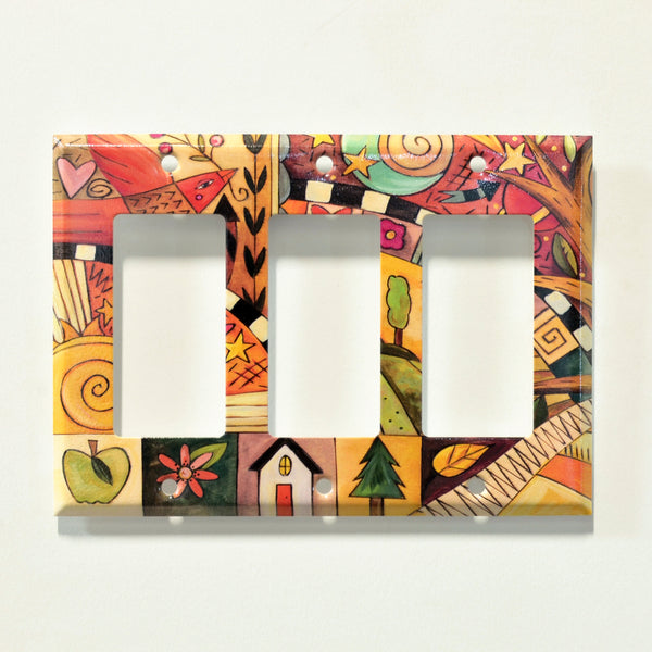 "Blissful Feeling" Light Switch Plate | Rocker