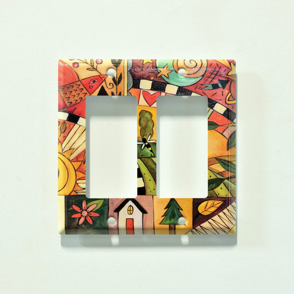 "Blissful Feeling" Light Switch Plate | Rocker
