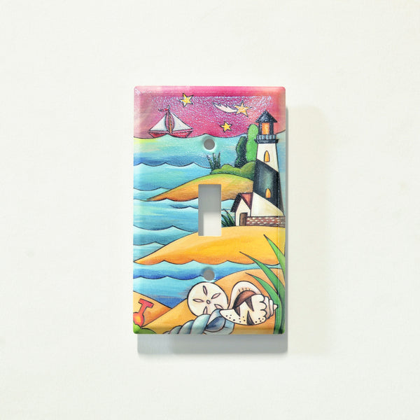 "Buzz's Beach" Light Switch Plate | Toggle