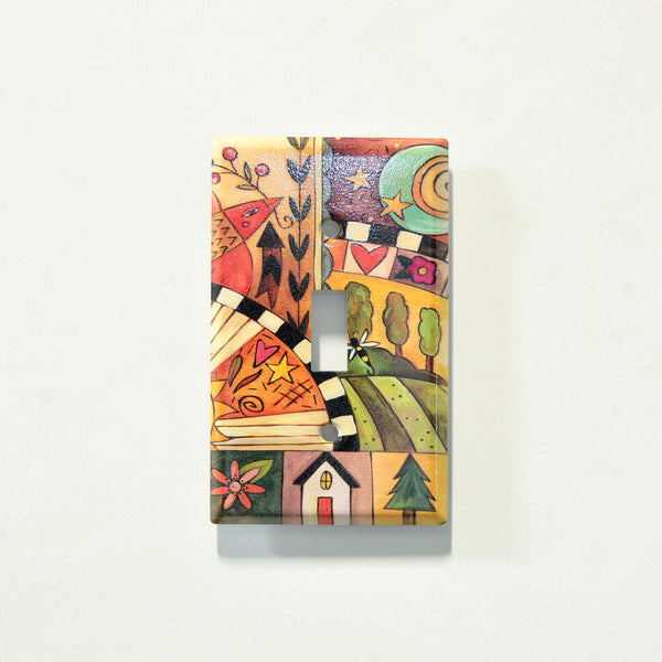 "Blissful Feeling" Light Switch Plate | Toggle