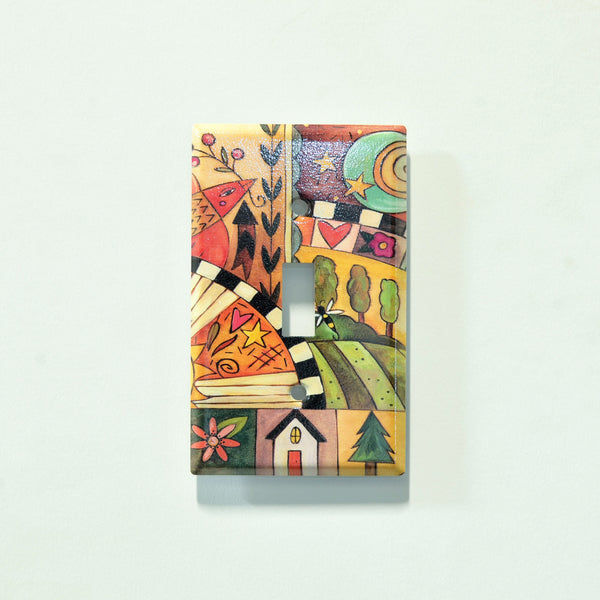 "Blissful Feeling" Light Switch Plate | Toggle