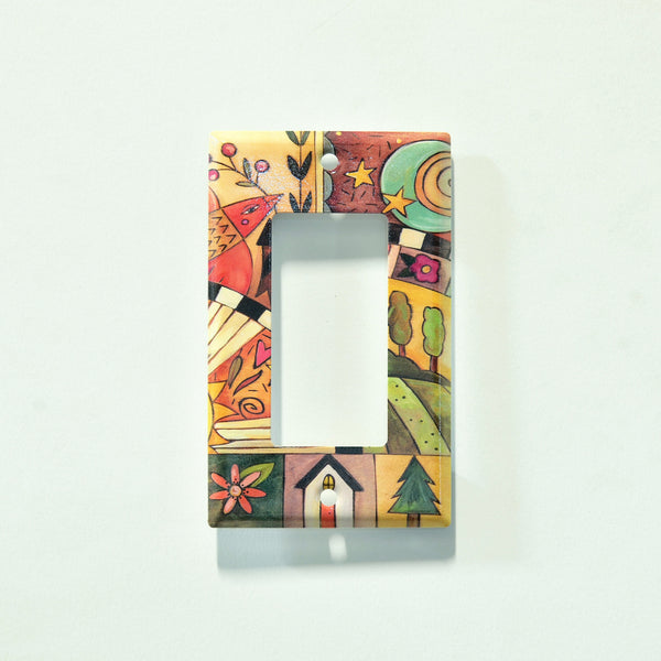 "Blissful Feeling" Light Switch Plate | Rocker
