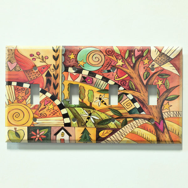 "Blissful Feeling" Light Switch Plate | Toggle