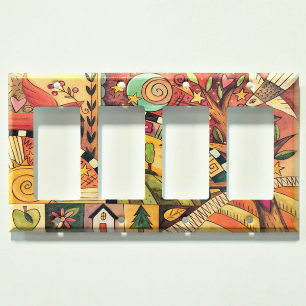 "Blissful Feeling" Light Switch Plate | Rocker