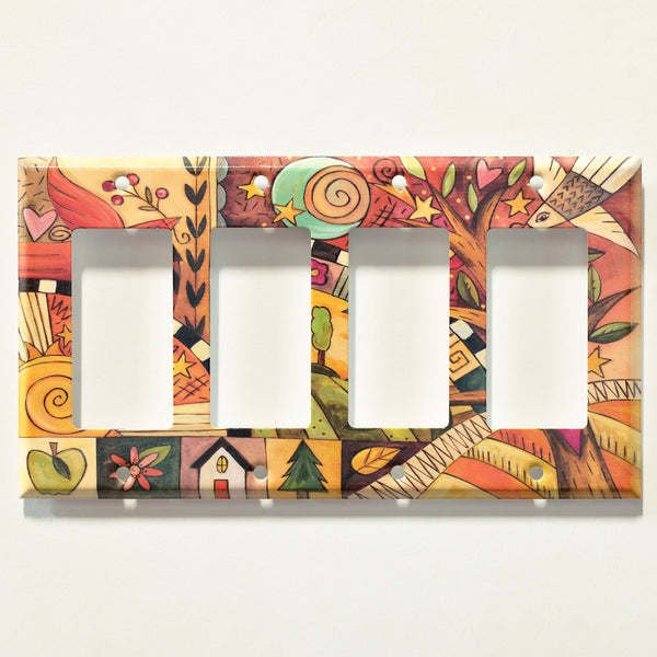 "Blissful Feeling" Light Switch Plate | Rocker