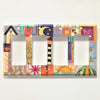 "Calico Quilt" Light Switch Plate | Rocker