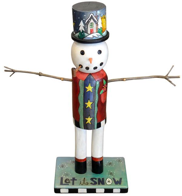 Small Snowman Sculpture