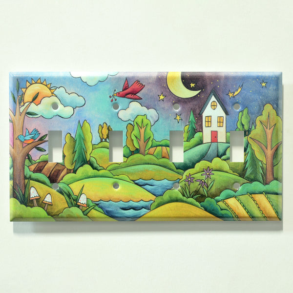"The Uphill Path" Light Switch Plate | Toggle