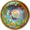 Top of 42" round table featuring four seasons artwork