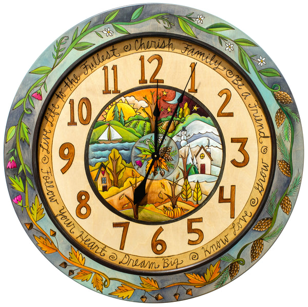 36" Round Wall Clock