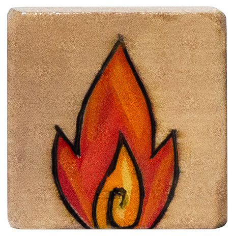 Small Perpetual Calendar Magnet | Fire
