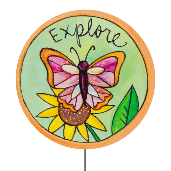 Decorative Garden Stake Set | "Explore"