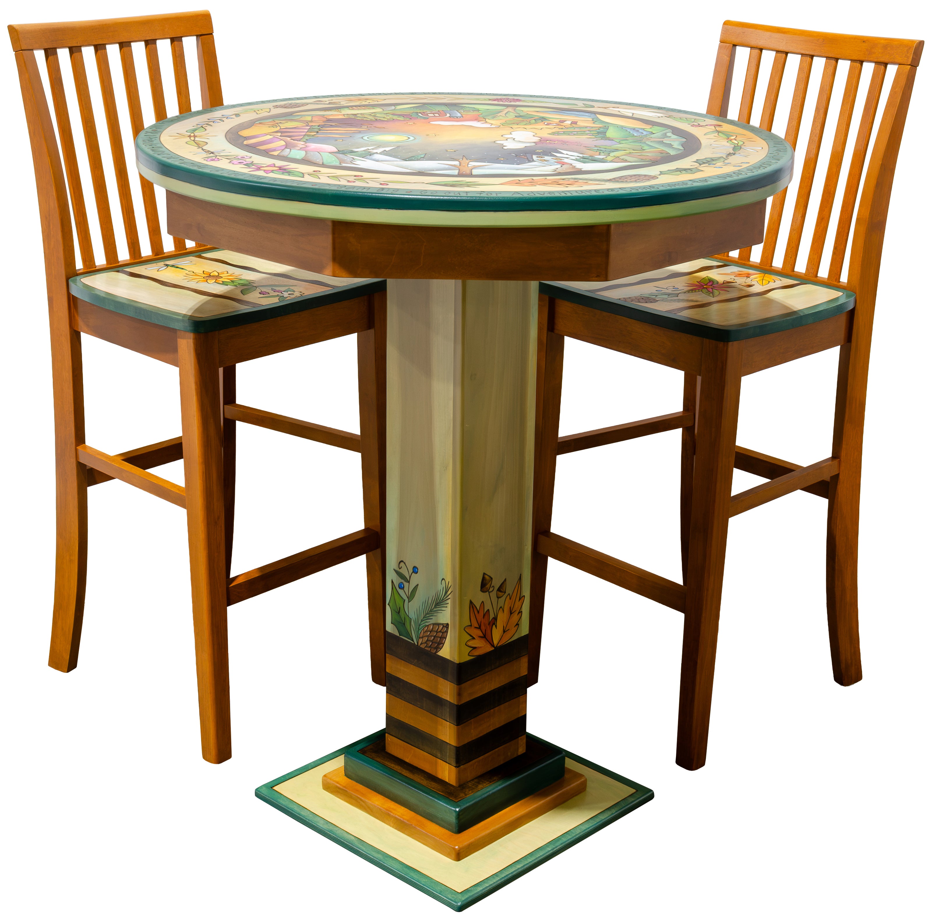 Bar Height Table with Stools
