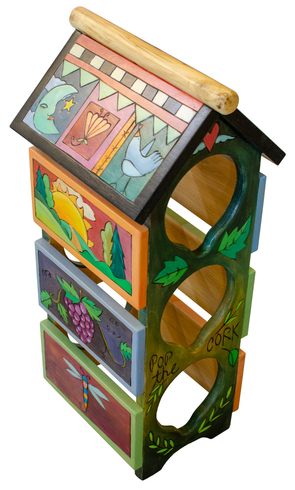 3 Bottle Wine Rack