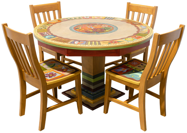 48" Round Dining Table with Chairs
