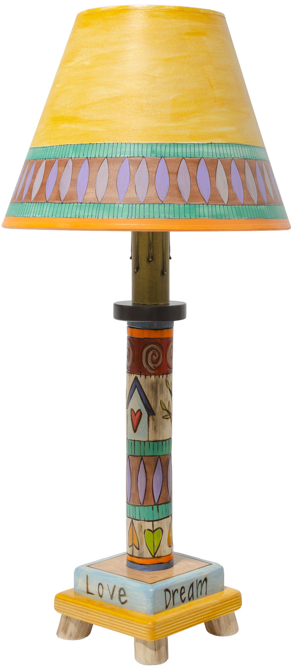 Log Candlestick Lamp