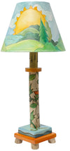 Log Candlestick Lamp
