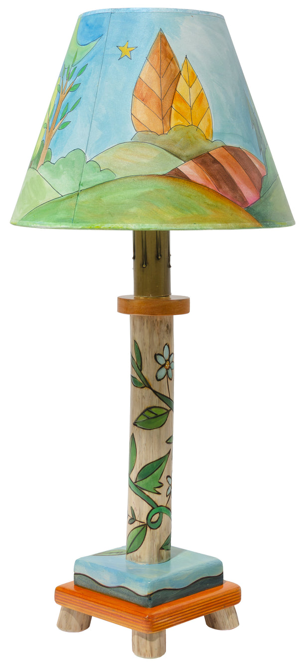 Log Candlestick Lamp