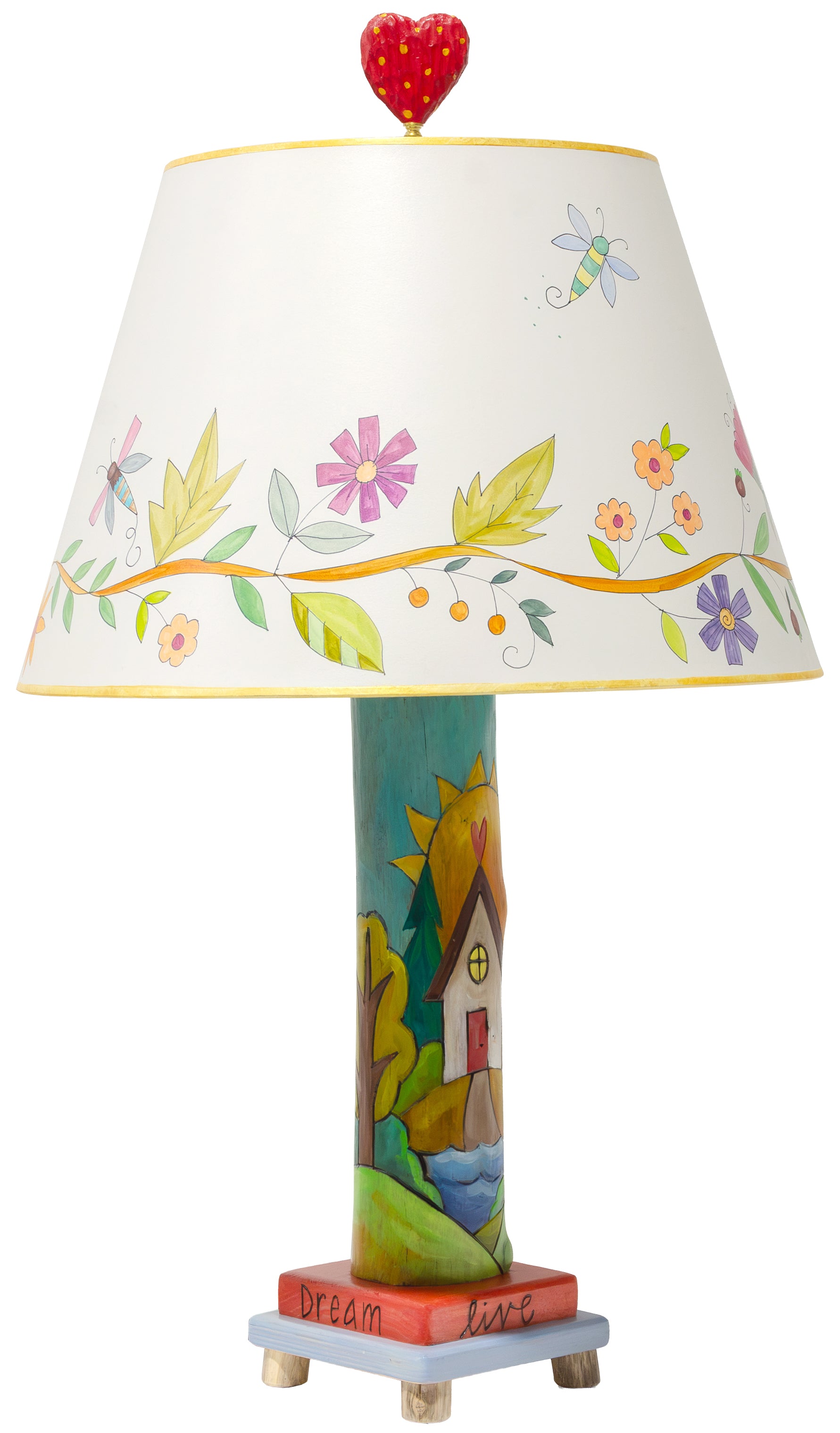 Log Table Lamp