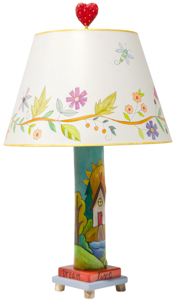 Log Table Lamp