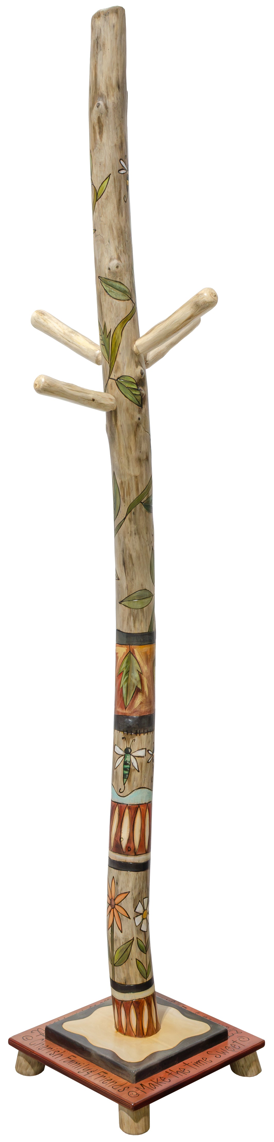 Log Coat Tree