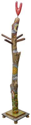 Log Coat Tree