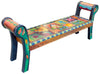 Rolled Arm Bench | Crazy Quilt