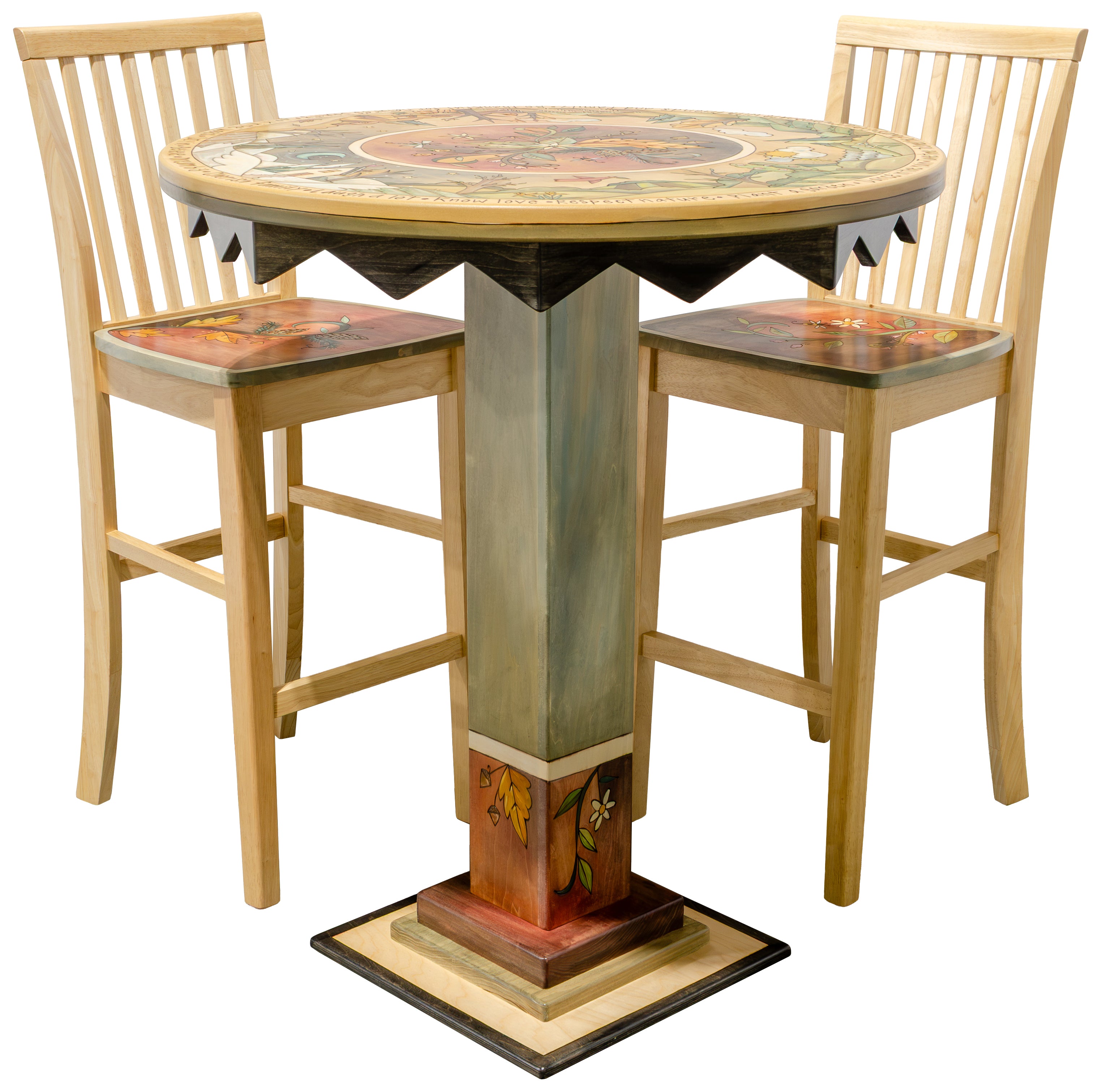 Bar Height Table with Stools
